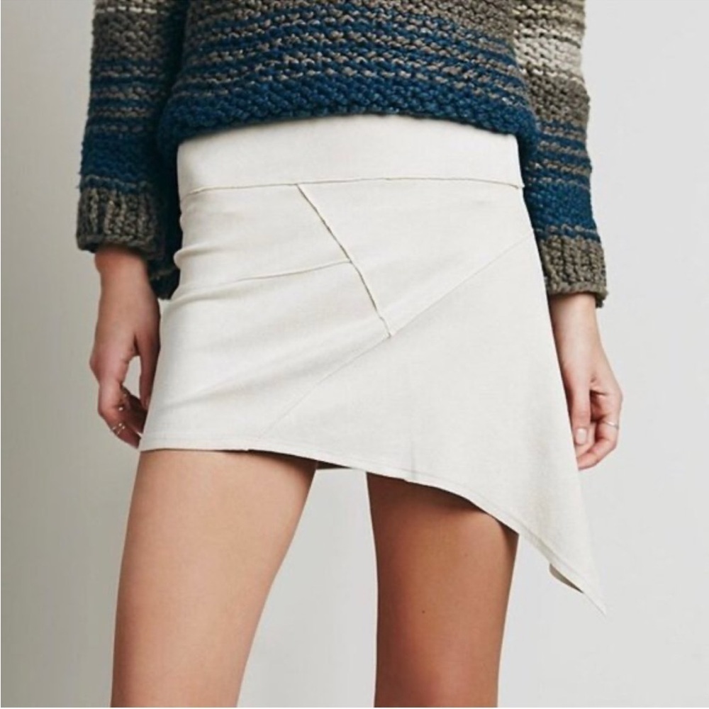 Liberty Garden + Free People | Patchwork vegan suede mini skirt Women’s size M